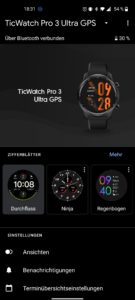 TicWatch Pro 3 Ultra Test Screenshot Wear OS App 2