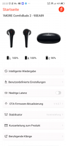 1More ComfoBuds 2 Test App 8