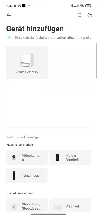 Dreame W10 einbinden Xiaomi Home App 1