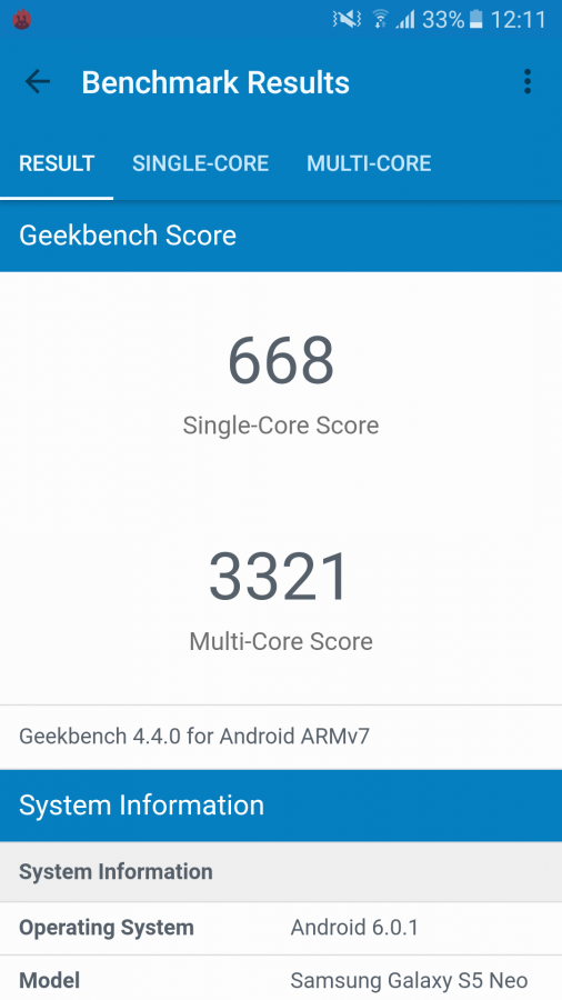 Samsung Galaxy S5Neo Benchmarks 3