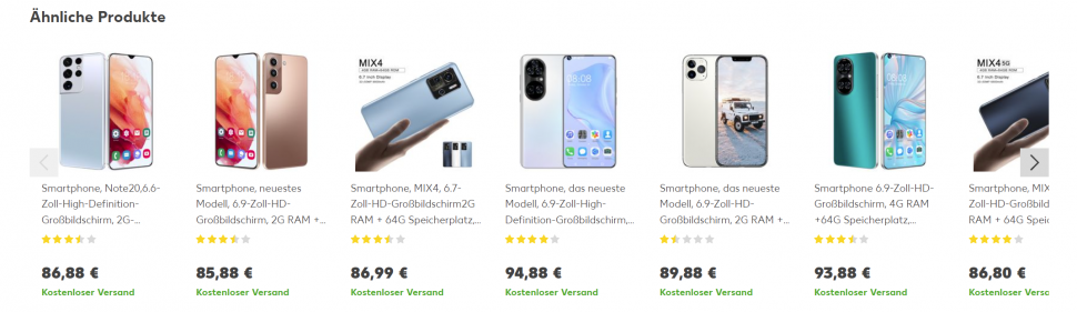 Eskimo bietet Fake Smartphones in allen Farben und Formen an