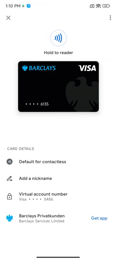 XIaomi 12 Google Pay