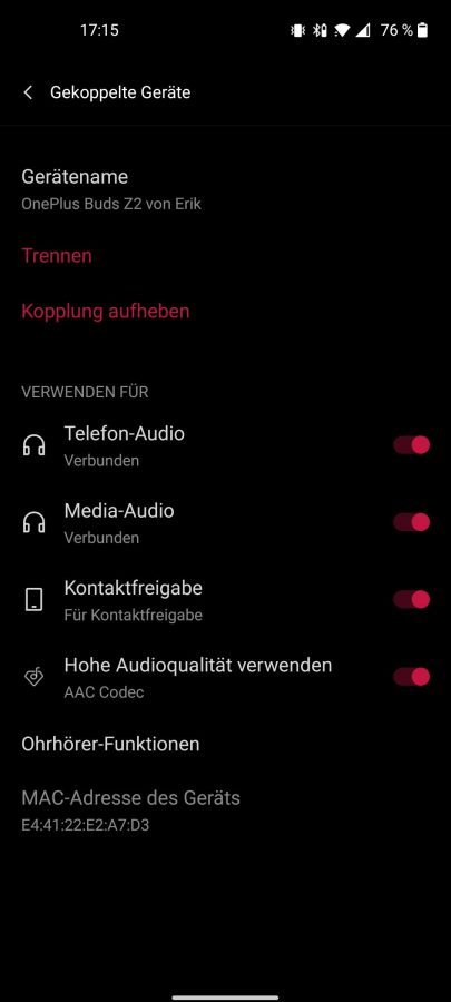 OnePlus Buds Z2 Test Software Screenshot 5