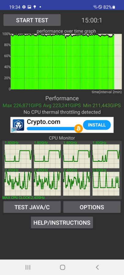 Samsung Galaxy a52s 5g cputhrotteling