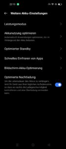 Realme 9i Test Screenshot Akkueinstellungen