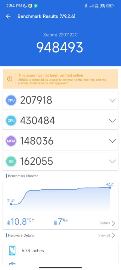 Xiaomi 12 Por Benchmarks 3