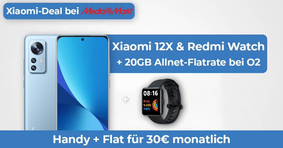 Xiaomi 12X Vertragsdeal MediaMarkt Maerz 22