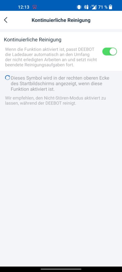 Deebot N8 Plus Test App Einstellungen 3