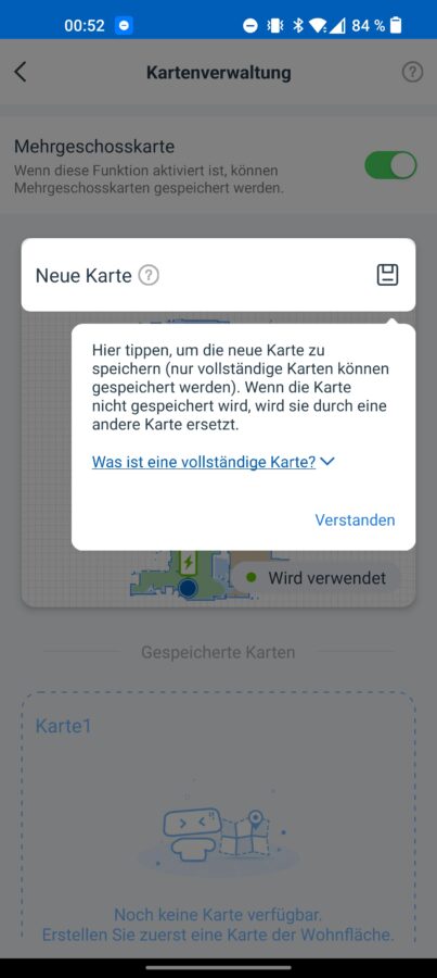 Deebot N8 Plus Test App Kartierung 2