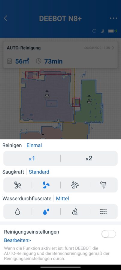 Deebot N8 Plus Test App Kartierung 7