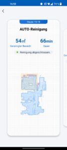 Deebot N8 Plus Test App normale Reinigung 2
