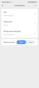 Roborock Q7 Max Zeitlich steuern