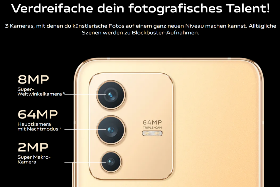 Vivo V23 5G vorgestellt Kamera 4