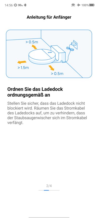 Xiaomi Robot Vacuum Mop 2C Test Screenshot Einrichtung 5