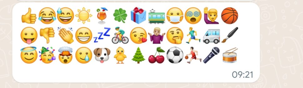 Emojis geschickt