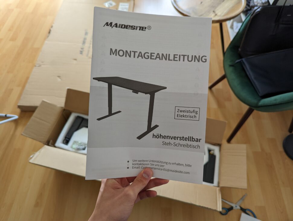 Maidesite S2 Pro Schreibtisch Unboxing 4