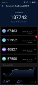 Realme C31 Test Screenshot AnTuTu