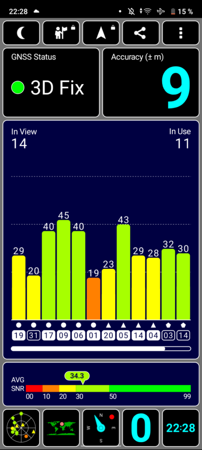 Realme C31 Test Screenshot GPS drinnen