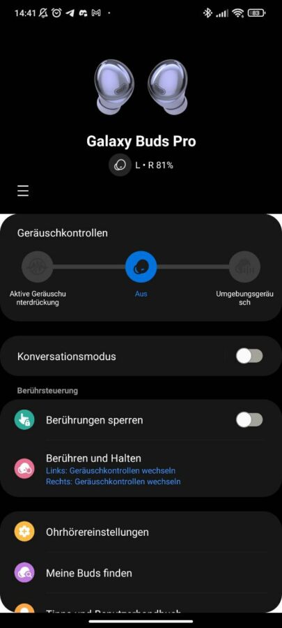 Samsung Galaxy Buds Pro Test App 6