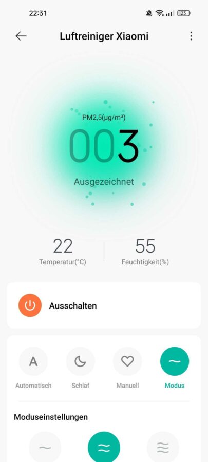 Xiaomi Air Purifier 4 Test Luftreiniger Screenshots 2