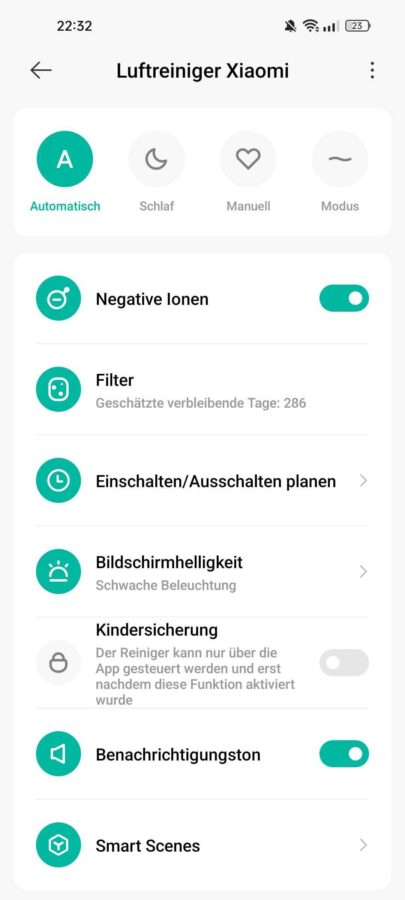 Xiaomi Air Purifier 4 Test Luftreiniger Screenshots 3