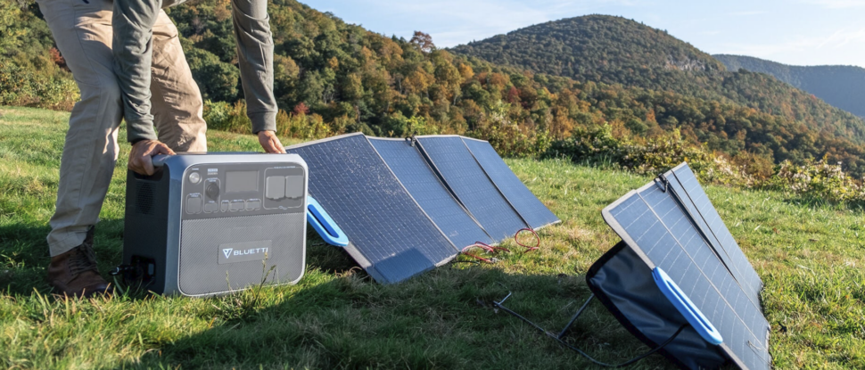 Bluetti AC200P solar charging