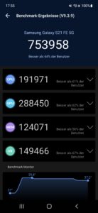 Samsung S21 FE Test Screenshot Benchmark 3