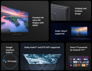 Xiaomi TV A2 Serie Features