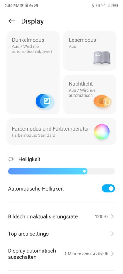 zte axon 40 ultra mayos display settings 1