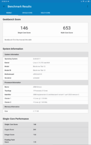 blackview tab12 geekbench