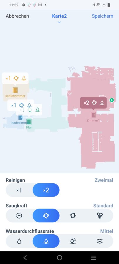 App Einstellungen Ecovacs 9