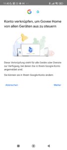 Govee App mit Google Home koppeln 1