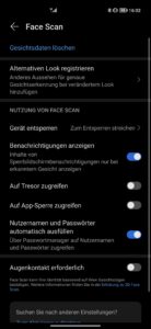 Honor Magic 4 Pro Test Screenshot Konnektivitaet Face Unlock