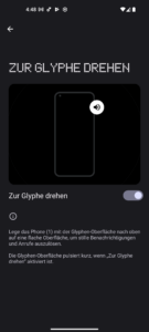 Nothing Phone 1 Test Screenshot Glyph Funktion
