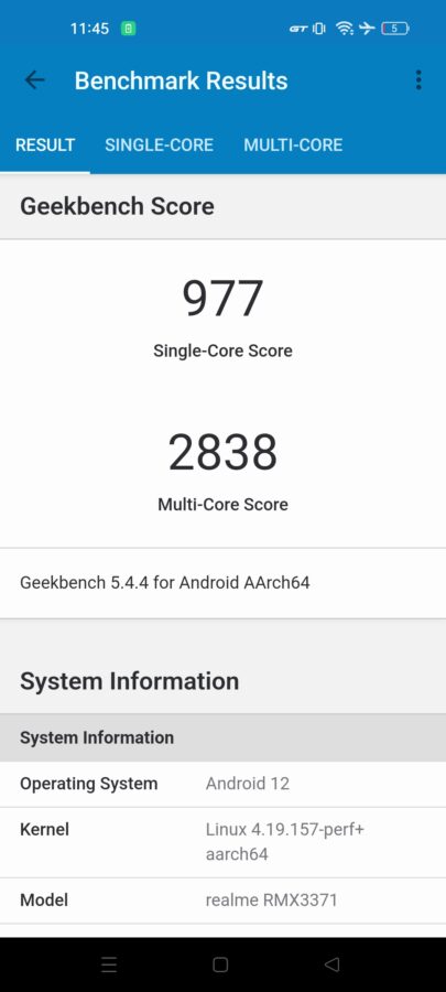 Realme GT Neo 3T Test Screenshot Benchmark 5