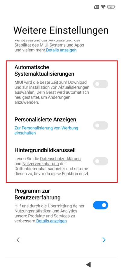 MIUI 13 Einrichtung empfehlung ohne Werbung 4 1