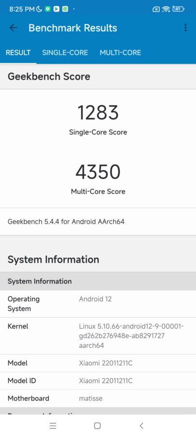 Redmi K50 Pro Dimensity 9000 Benchmarks 2