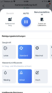 Staubsauger Einstellungen Ecovacs App