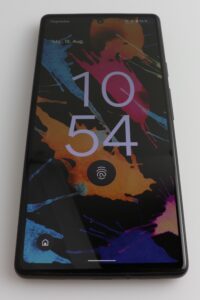 Google Pixel 6a Test Display Sperrbildschirm