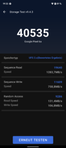 Google Pixel 6a Test Screenshot Benchmark 3