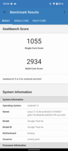 Google Pixel 6a Test Screenshot Benchmark 6