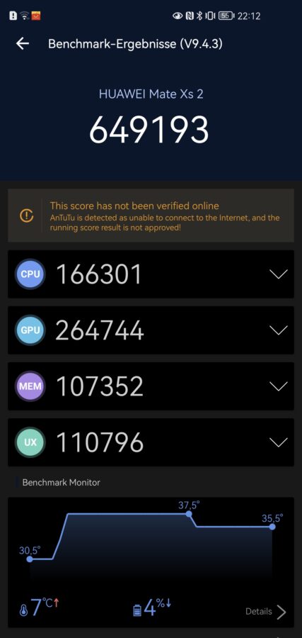 Huawei Mate Xs2 Benchmark 1