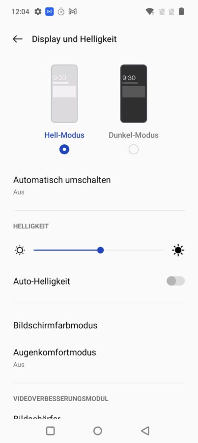 OnePlus 10T Displaysettings 3