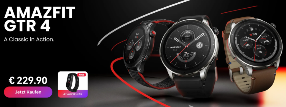 Amazfit GTR 4 vorgestellt Head