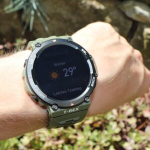 AMazfit T Rex 2 Test Display draussen 5