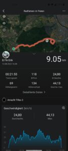 Amazfit T Rex 2 Test Training Rad fahren