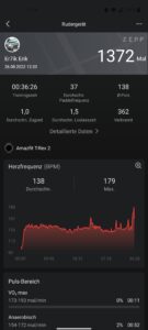 Amazfit T Rex 2 Test Training Rudern