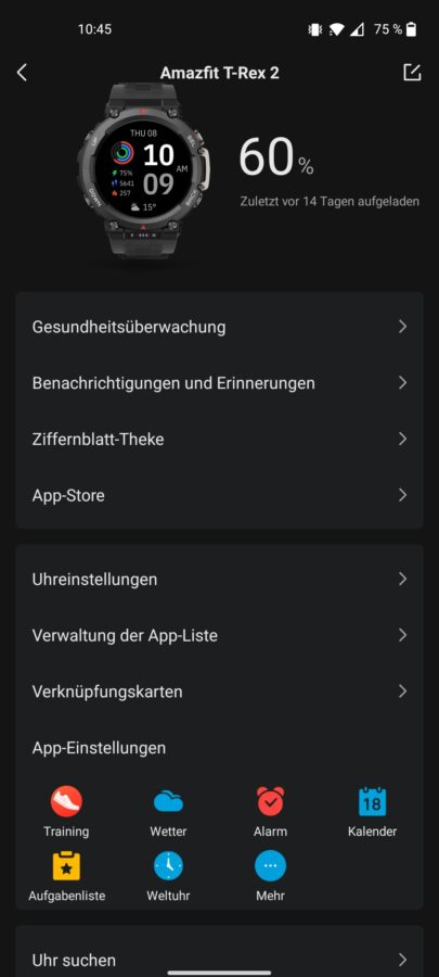 Amazfit T Rex 2 Test Zepp App 6