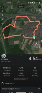 Amazfit GTS 4 Test GPS Genauigkeit 1