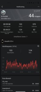 Amazfit GTS 4 Test Krafttraining 3